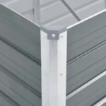 Doniczka metal odcienie szarości i srebra VidaXL 240 x 80 x 45 cm 5