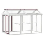 VidaXL WYBIEG Dla Zwierząt 141x94x104 cm, lite drewno sosnowe, Mokka