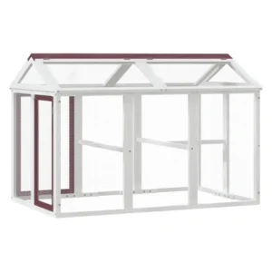 VidaXL WYBIEG Dla Zwierząt 141x94x104 cm, lite drewno sosnowe, Mokka