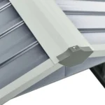 Garaż dla kosiarki robotycznej VidaXL 92x97x63 cm galwanizowana stal 7