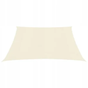 VidaXL Żagiel przeciwsłoneczny, 160 g/m², kremowy, 5x5 2