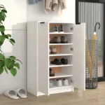 Szafka na buty VidaXL 811439 biała 59x35x100,5 cm 3
