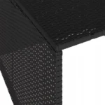 Osłona do kosiarki robotycznej czarna rattan PE 86x90x52/57 cm 8