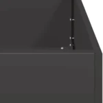 VidaXL Doniczka metal czarny 120 cm x 40 x 80 cm 7