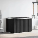 Skrzynia ogrodowa VidaXL czarna stal galwanizowana 171 x 99 x 93 cm 10