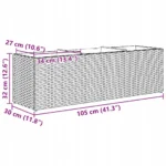 Doniczka technorattan, polirattan brązowa VidaXL 105 cm x 30 x 32 cm 10