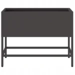 VidaXL Podwyższona Donica Ogrodowa Czarna 60 x 26 x 45 cm Stal 5