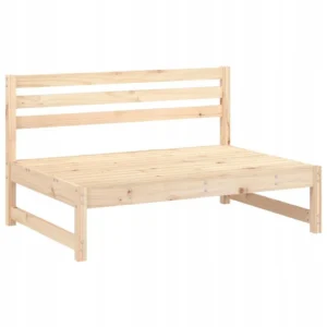Sofa środkowa do ogrodu, 120x80 cm, lite drewno sosnowe