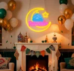 Neonowy znak LED na uroczystość ramadan lampa ścienna na festiwal islamski 2