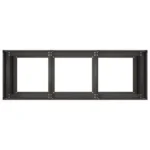 VidaXL Doniczka metal czarny 120 cm x 40 x 80 cm 10