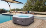 Basen z hydromasażem nadmuchiwany kwadratowy Arebos 910L, 6 osobowe jacuzzi 8