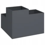 VidaXL Donica Ogrodowa 80x80x60 cm Antracytowa Stal 5