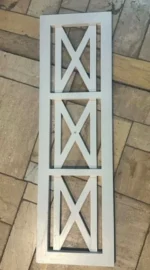 vidaXL biała ławka z oparciem, 123 cm, lite drewno mahoniowe, Ławka Batavia 8