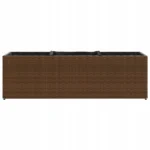 Doniczka technorattan, polirattan brązowa VidaXL 105 cm x 30 x 32 cm 5