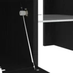 VidaXL Szafka RTV z podświetleniem LED, czarny dąb, 120x35x40 cm 9