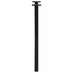 NOGI DO STOŁU JADALNEGO 2 SZT. CZARNE 50X(72-73)CM STAL 11