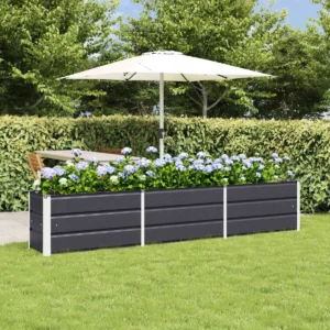 VidaXL Donica Antracyt 240 x 40 x 45 cm Stal 2