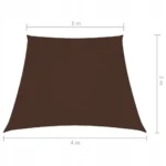 VidaXL Trapezowy żagiel ogrodowy, tkanina Oxford, 3/4x2 m 2