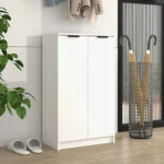 Szafka na buty VidaXL 811439 biała 59x35x100,5 cm 2