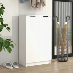 Szafka na buty VidaXL 811439 biała 59x35x100,5 cm 2