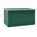 Skrzynia ogrodowa metal 1250 l zielony 2