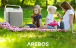 Arebos - Lodówka Turystyczna Termoelektryczna | 20 L | 12/230 V | Antracyt 7