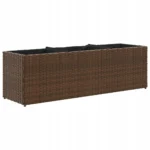 Doniczka technorattan, polirattan brązowa VidaXL 105 cm x 30 x 32 cm