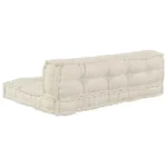 VidaXL Poduszka do sofy paletowej 2 pcs kremowy 120 x 80 x 38 cm 2