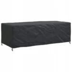 POKROWIEC NA MEBLE OGRODOWE CZARNY 300X140X90CM 420D 2