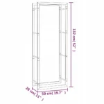 Stojak na drewno VidaXL metalowy 132x50x28 cm 6
