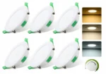 Oprawa halogenowa LED, 230 V, ściemnialny, 7 W, do otworu 68-78 mm, 6szt.