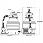 VidaXL Piaskowa pompa filtrująca, 400 W, 11000 L/h 6