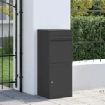 Skrzynka na przesyłki Czarny 41 x 38 x 103 cm Stal 3