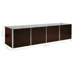 VidaXL Doniczka metal beżowy 320 cm x 80 x 77 cm