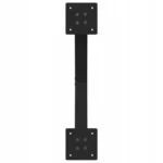 NOGI DO STOŁU JADALNEGO 2 SZT. CZARNE 50X(72-73)CM STAL 7