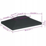 Zadaszenie VidaXL tworzywo sztuczne 400 x 300cm 9