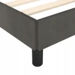 VidaXL Łóżko podwójne tapicerowane 140x190 odcienie szarości 6