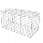 vidaXL Kosz gabionowy, stal galwanizowana, gabion 200x30x100 cm 6