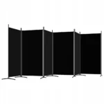Parawan 6-panelowy VidaXL czarny 520x180 cm 4