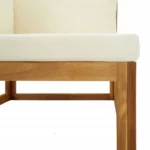 vidaXL Moduły sofy narożnej z poduszkami, 2 szt., kremowe, sofa ogrodowa 8