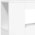 VidaXL Wezgłowie łóżka z LED, białe, 140x18,5x103,5 cm 8