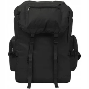 VidaXL Plecak wojskowy 61-80 L czarny 2