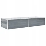 Doniczka metal odcienie szarości i srebra VidaXL 240 x 80 x 45 cm