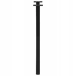 NOGI DO STOŁU JADALNEGO 2 SZT. CZARNE 50X(72-73)CM STAL 6