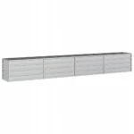 VidaXL Doniczka metal srebrna 320 cm x 40 x 45 cm stal ocynkowana 2