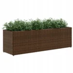 Doniczka technorattan, polirattan brązowa VidaXL 105 cm x 30 x 32 cm 4