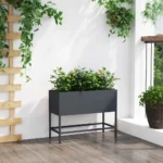 VidaXL Podwyższona donica ogrodowa Antracyt 60 x 26 x 45 cm Stal 4