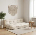 VidaXL Poduszka do sofy paletowej 2 pcs kremowy 120 x 80 x 38 cm 3