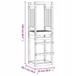 VidaXL Domek do placu zabaw, 53x46,5x169 cm, impregnowana sosna 8