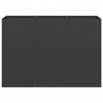 VidaXL Doniczka metal czarny 120 cm x 40 x 80 cm 4